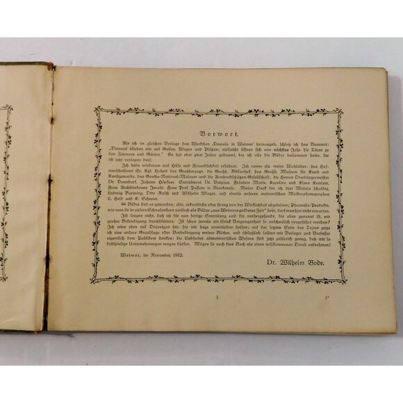 Leben in Alt Weimar by von Wilhelm Bode 1912 German Ed. Living in Alt Weimar - Picture 10 of 12